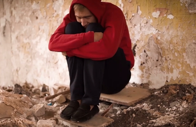 孤单自闭绝望的年轻短视频素材