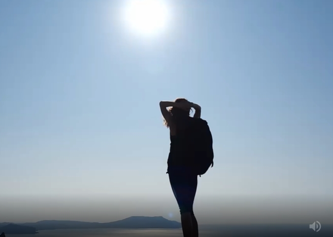 高山大海环绕励志视频素材