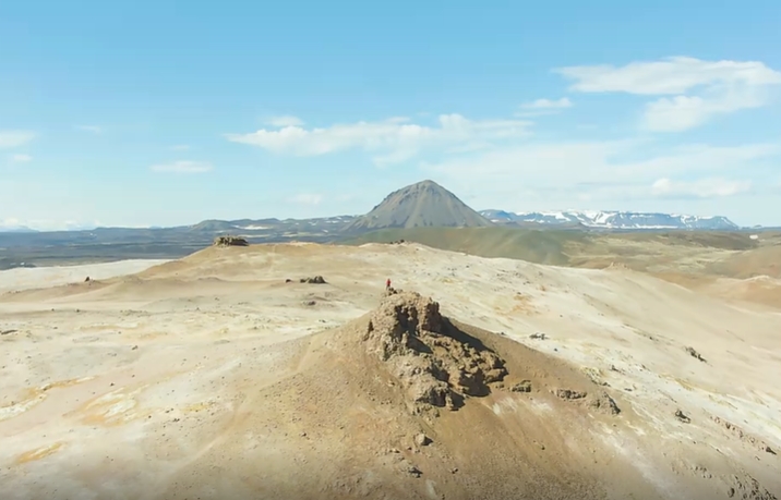 上帝视角俯瞰美景励志视频素材