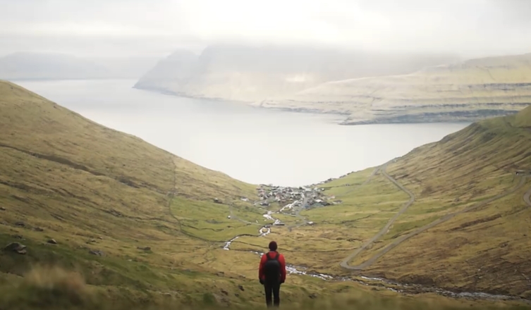盆地湖泊治愈系励志视频素材