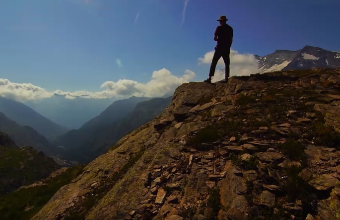 高峰呐喊励志视频素材