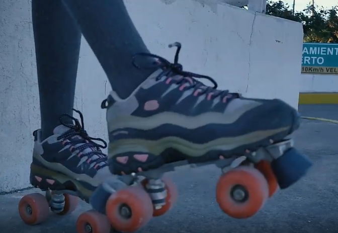 街头轮滑励志视频素材