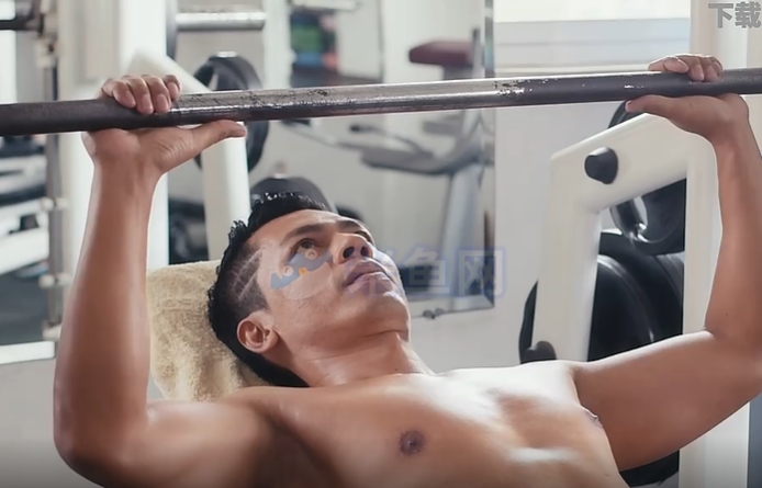 健身房锻炼健身视频素材