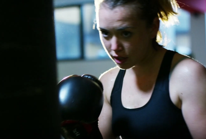 击手运动训练视频素材